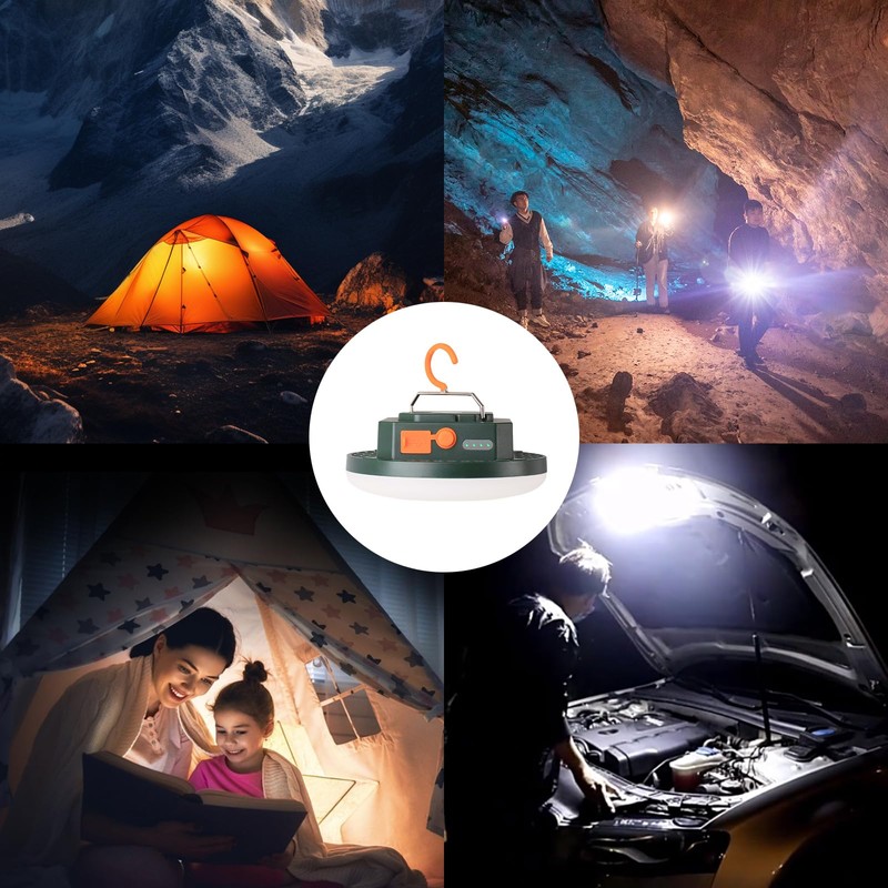 10000mAh Rechargeable Tent Light 3 Lighting Modes, 4000LM LED Portable