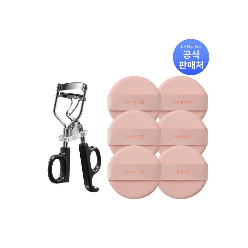 Laneige 라네즈 아이래시 컬러 1EA + 네오 쿠션 퍼프 6개