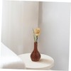 GRIRIW Bamboo Woven Vase Rustic Decorative Flower Holder Handmade Country