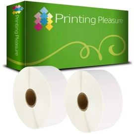 Printing Pleasure 2 x Zebra 38mm x 25mm Compatible Direct Thermal Labels for Zebra Type Printers | 2000 Labels per Roll