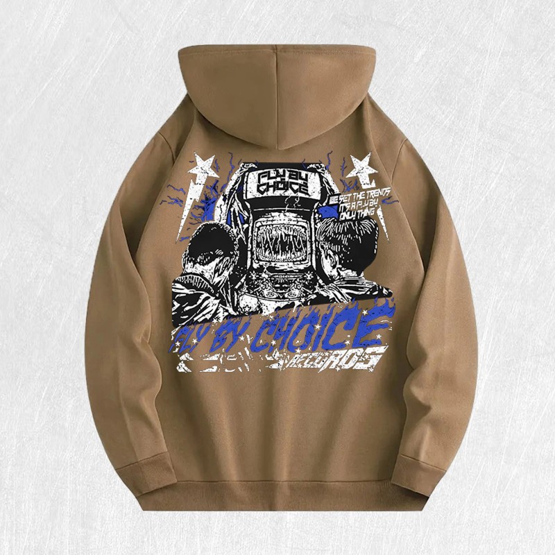 Fly by Choice Graphic Hoodie 100% Cotton US Warehouse 6