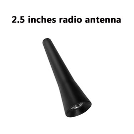 Antena corta para camión compatible con Ford Truck F150 Super Duty F250 F350 (2009-2024) y RAM 1500 2500 3500 (2009-2024) | Negro 2.5 pulgadas | Mini antena de radio de repuesto directo | Antena para