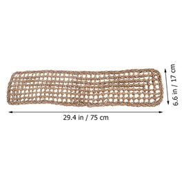 Mipcase 2Pcs Reptile Seagrass Hammock Lizard Hammock Hanging Ladder Lounger Climbing Accessories for Gecko Lizard Snake Hermit Crabs Geckos Other Small Animal Habitat Sleep Bed