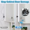 Dreyoo 100 Pcs Cabinet Restrictor Clips, 86 Degree Angle Restriction