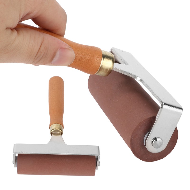 Brayer Soft Flexible Sturdy Durable Elastic Rubber Roller for Printmaking