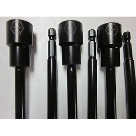 ~ 12~6" L IMPACT LASER ETCHED MAGNETIC ~ 1/2" ~ NUTSETTER NUT DRIVER SETTERS