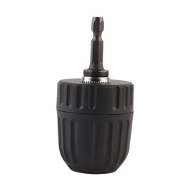 Portabrocas sin llave de 3/8 pulgadas 24UNF, herramienta de portabrocas de impacto sin llave de cambio rápido de 0,8-10 mm con adaptador hexagonal de 1/4 de pulgada