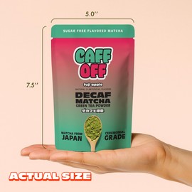 Decaf Apple Matcha Green Tea Powder From Japan – 3.52 oz / 100 g – Ceremonial Grade & Sugar-Free – No Fillers or Milk Powders – Naturally Decaffeinated Without Chemicals – Tested for Heavy Metals – First Harvest, Shade-Grown & Caffeine-Free Matcha Powder