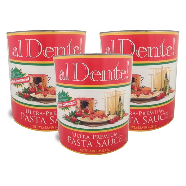 al Dente!, Stanislaus Ultra Premium Pasta Sauce, Size #10 can (6 lb, 9 oz), 105 oz (Pack of 3)