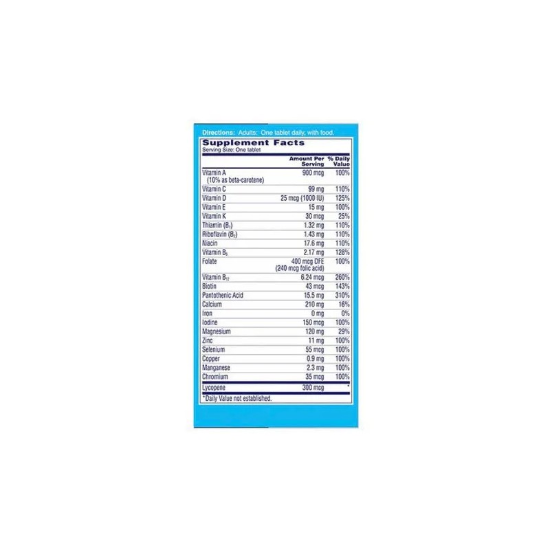 One Day Men Hombre Vitaminas 100 Tabletas Sabor