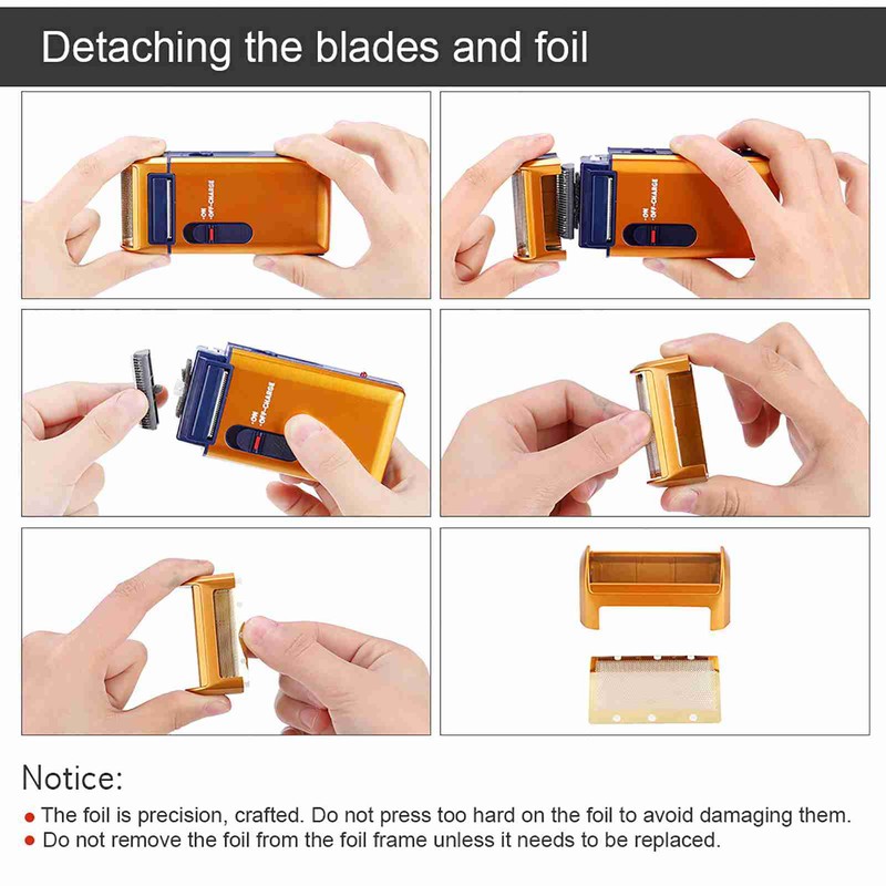 Men Rechargeable Shaver Electric Razor Sideburn Trimmer Classical Beard Shaver