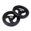 Wealrit Black Solid Walker Wheels Replacement - 6 Inch Drive