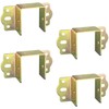 4 PCS Heavy Duty Bed Rail Metal Brackets Support Hinges