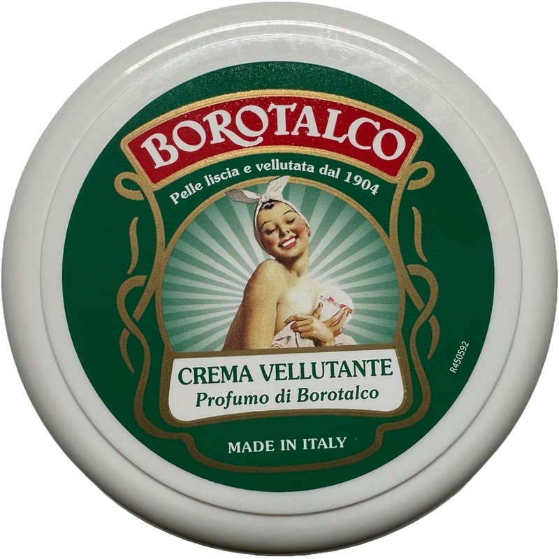 6x Borotalco Velvet Body Cream Moisturiser for Smooth Soft Skin