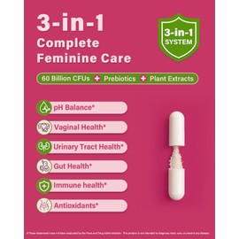 Anven Health Probiotics and Prebiotics for Women pH Balance & Digestion - 60 Billion Vaginal Probiotic with Cranberry & D-Mannose for Gut, Urinary, Immune Health, Vegan & Non-GMO | 180 Capsules