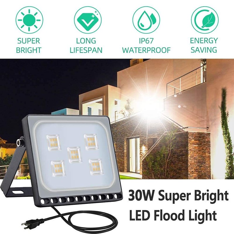Fairyland LED Spotlight with Plug, 10 W, 20 W, 30