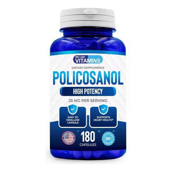 We Like Vitamins Policosanol 25 Mg Con 180 Capsulas Hecho En Usa