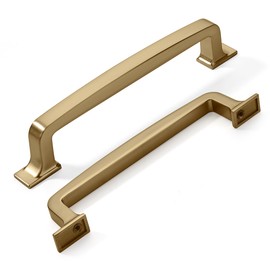 khtumeware 10 Pack 5 Inch Champagne Bronze Cabinet Pulls Warm Brass Drawer Pulls Kitchen Cabinet Hardware Kitchen Handles for Cabinets Cupboard Handles Drawer Handles