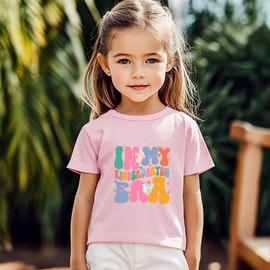 Toddler Girl Kindergarten Outfit 1st Day of Kindergarten Tee Shirt First Day of School Tops