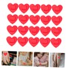 OHPHCALL 60pcs Heart Shaped Bandage Patches Breathable Care for Outdoor