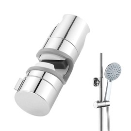 Shower Head Holder, 18-25 mm Adjustable Shower Head Holder, Detachable Shower Head Holder Replacement for Bathroom Shower Head Holders, Chrome Plated