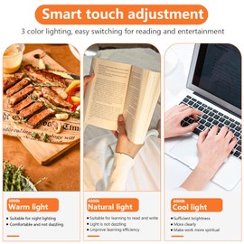 TOPPLEE Wireless Desk Lamp 2500mAh LED Light Under Cabinet