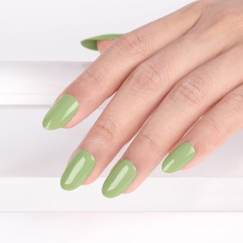 Imtiti Green Gel Nail Polish, Khaki Green Gel Polish, Gift for Women, 0.5 fl oz