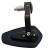 MotorToGo One Pair Black CNC Arrow 7/8" Handlebar Bar End