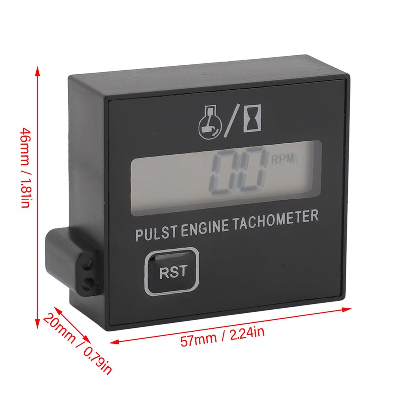 Inductive Tachometer Auto Reset Rechargeable Digital Tachometer for 2 Or