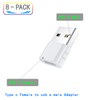 ZJKJHJY USB C Female to USB Male Adapter 8-Pack Type