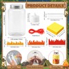 VIHOSE 12 Set Camping Lanterns Crafts with LED Candle Light