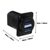 Create idea Dual USB 3.0 D Panel Solderless Connector USB