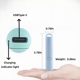 Darlur 5Pack Mini Small LED Flashlights，USB C Rechargeable Flash Lights，Ultralight Zoomable Flashlights for Home, Emergency, Camping ，Dog Walking，Bulk for Kids Gifts