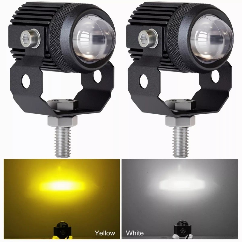 Burkey Par Faros De Lupa 30w*2 Luz Spot Doble Color