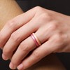 ThunderFit Women's Thin and Stackable Silicone Wedding Bands, Promise Rings