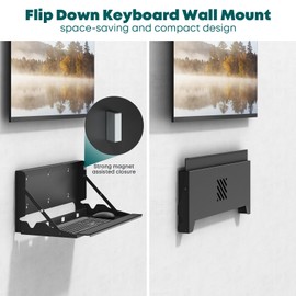 Flip Down Wall Mount Keyboard Tray, 24 Inch Keyboard Holder