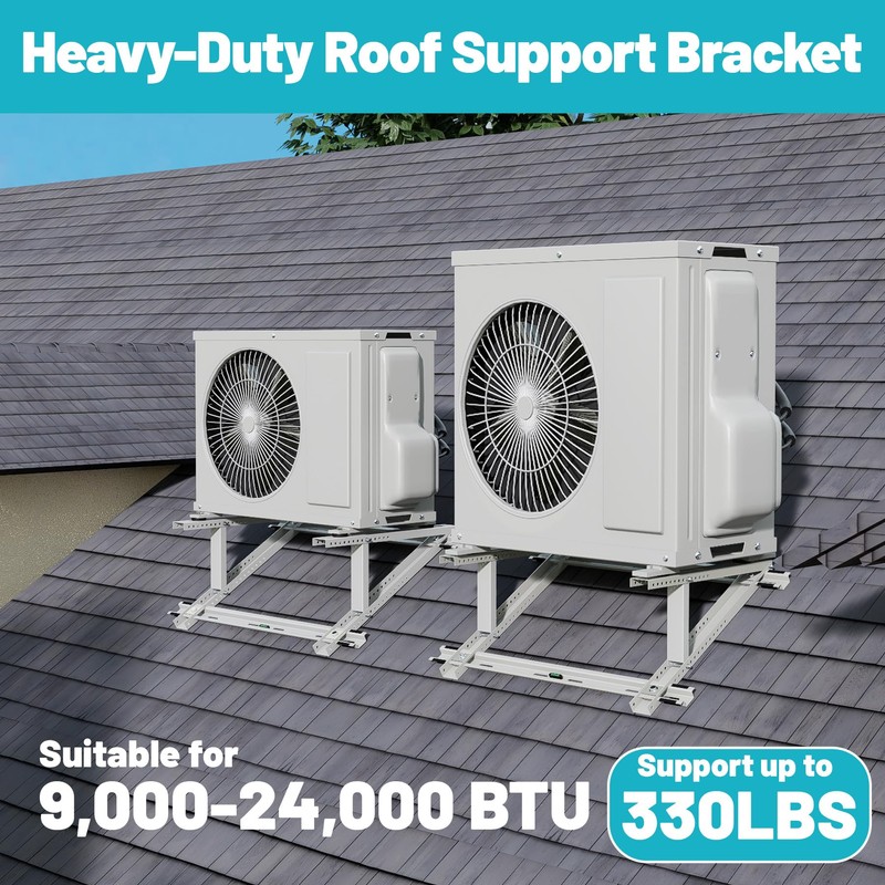 Rooftop Mini Split Mount Bracket 9,000 to 24,000 BTU, Heavy