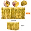 QUARKZMAN Pack of 3 29 x 108 Inch Gold Metallic