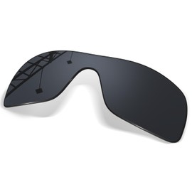 1.5MM Premium Replacement Lenses for Oakley Batwolf OO9101 Sunglass Frame, Perfect Fit - Carbon Black POLARIZED