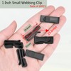 CooBigo 20 Pack Plastic Webbing Ending Clip, 1" Tactical Backpack
