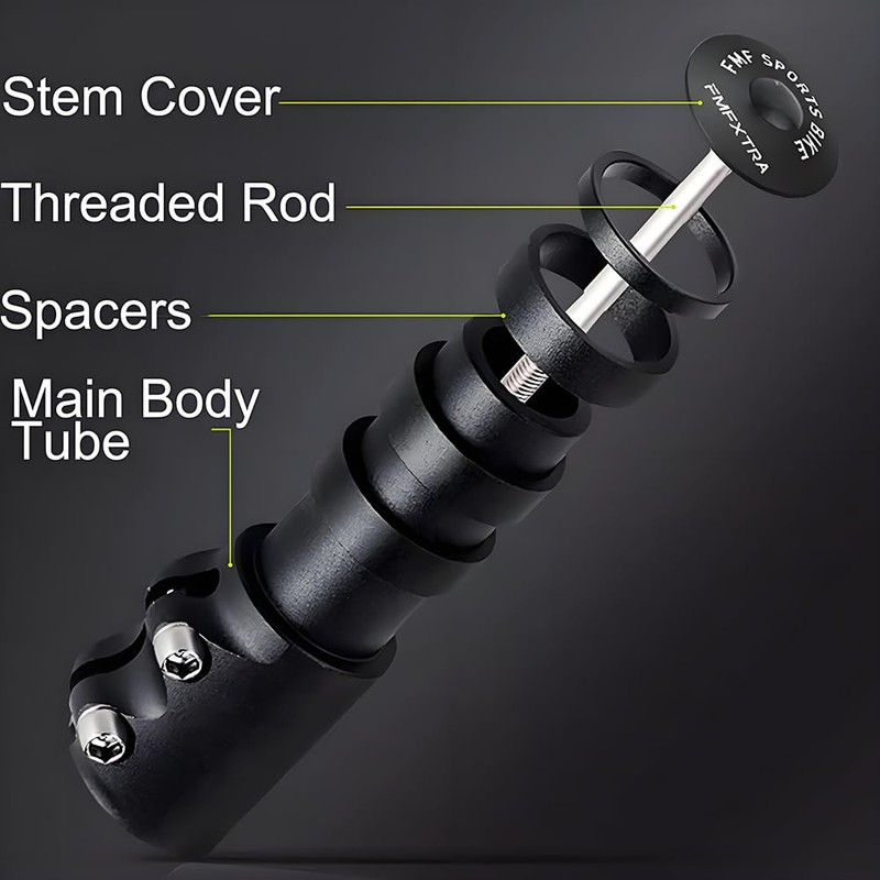Bicycle Stem Riser Aluminum Alloy Bicycle Handlebar Riser Head Up