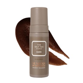 Jimmy Coco 150ml Dark Tinted Tan Soufflé Malibu Beach | Hydrating Fake Tan Moisturiser for Face and Body | Self Tanning Cream with Pineapple Mango Papaya Extracts for Natural Sunkissed Glow