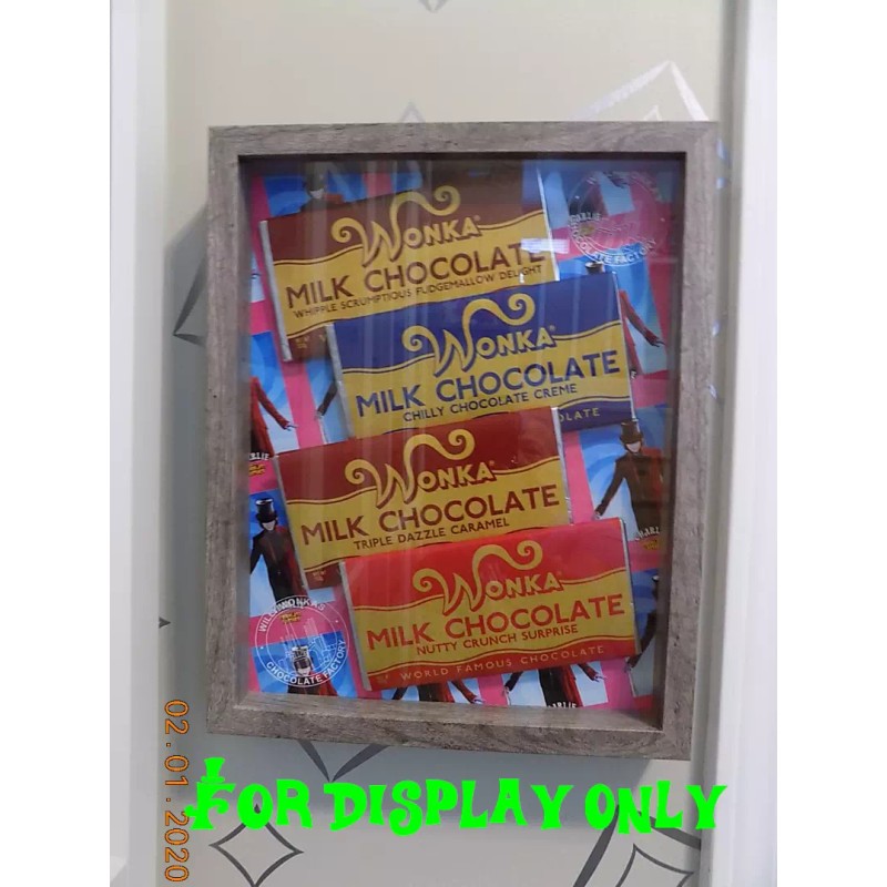 CUSTOM MADE Willy Wonka Wonka Bar and Golden Ticket Replica(