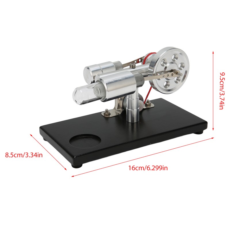 Hot Air Stirling Engine Easy Operation Low Noise Stable Wooden