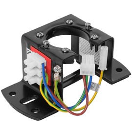 AICWIOO Ceiling Fan Mounting Bracket with Integrated Electrical Connections, Carbon Steel Sloped Cathedral Ceiling Canopy Bracket for Living Room,Outdoor Patio,or Porch with Grounding Wire(Type A)