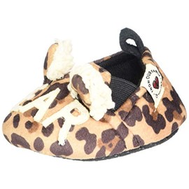 Dearfoams unisex baby Bear Closed Back Slipper, Leopard, 6-9 Months Infant US