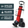 MEISTERFAKTUR Drain Blaster with 3 Attachments [68oz Volume] - High