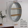 Oakrain Towel Rack with Wood Shelves, Galvanized Wash Tub Rustic