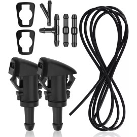 Kit de chorro de pulverización de boquilla para limpiaparabrisas de coche manguera de fluido universal