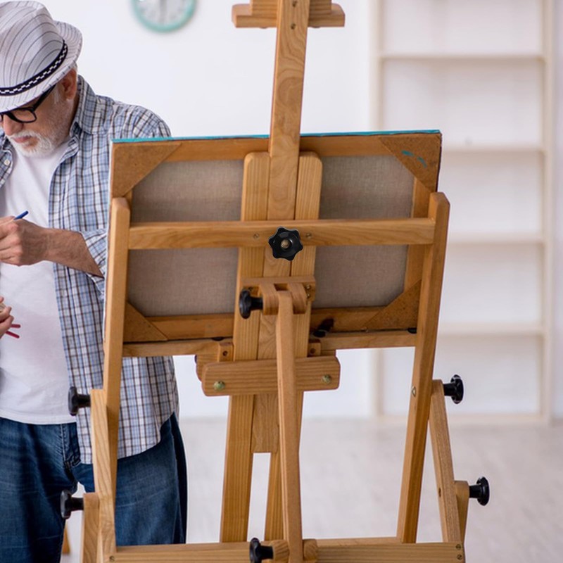 Sekonow 35PCS 6 Star Knobs 1/4-20 Knob Female Threaded Knobs